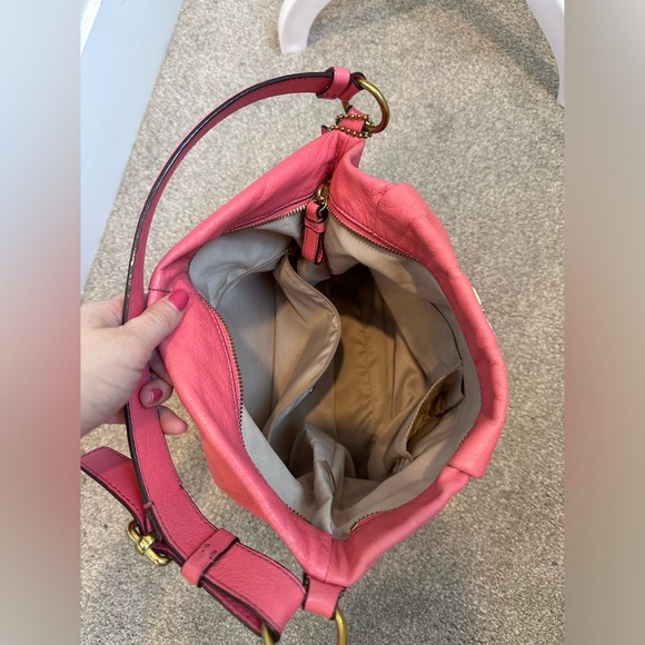 Coach Pink Leather Madison Isabelle Shoulder Bag Purse 21224 - Picture 8 of 14